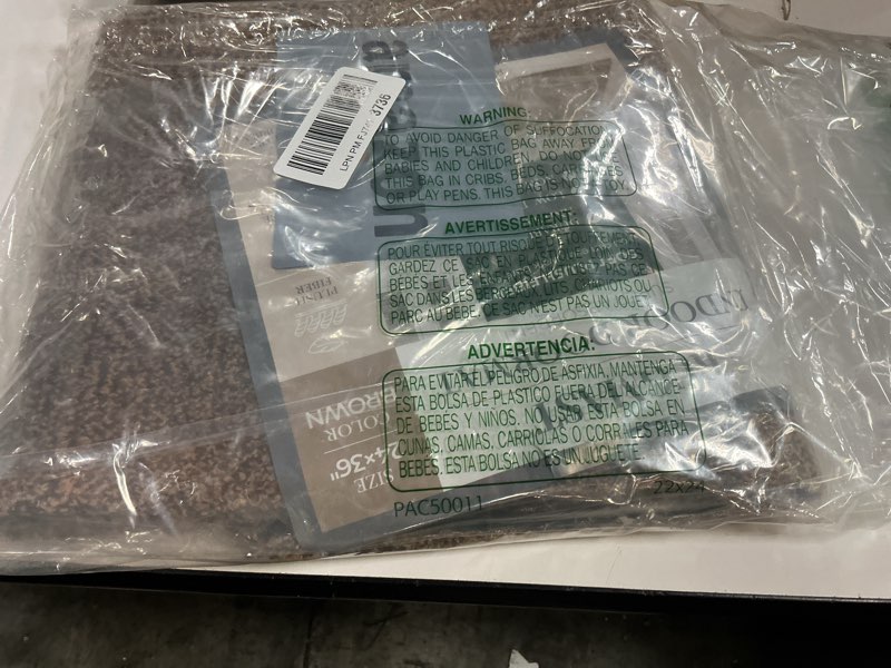 Condition photo showing Good Condition for Premium Microfiber Indoor Door Mat – 24"x36" Washable Entry Mat, Non-Slip, Waterproof Backing, Super Absorbent, Low Profile Entryway Doormat for Indoor Entrance 24"x36" Black/Dark Gray Fibers