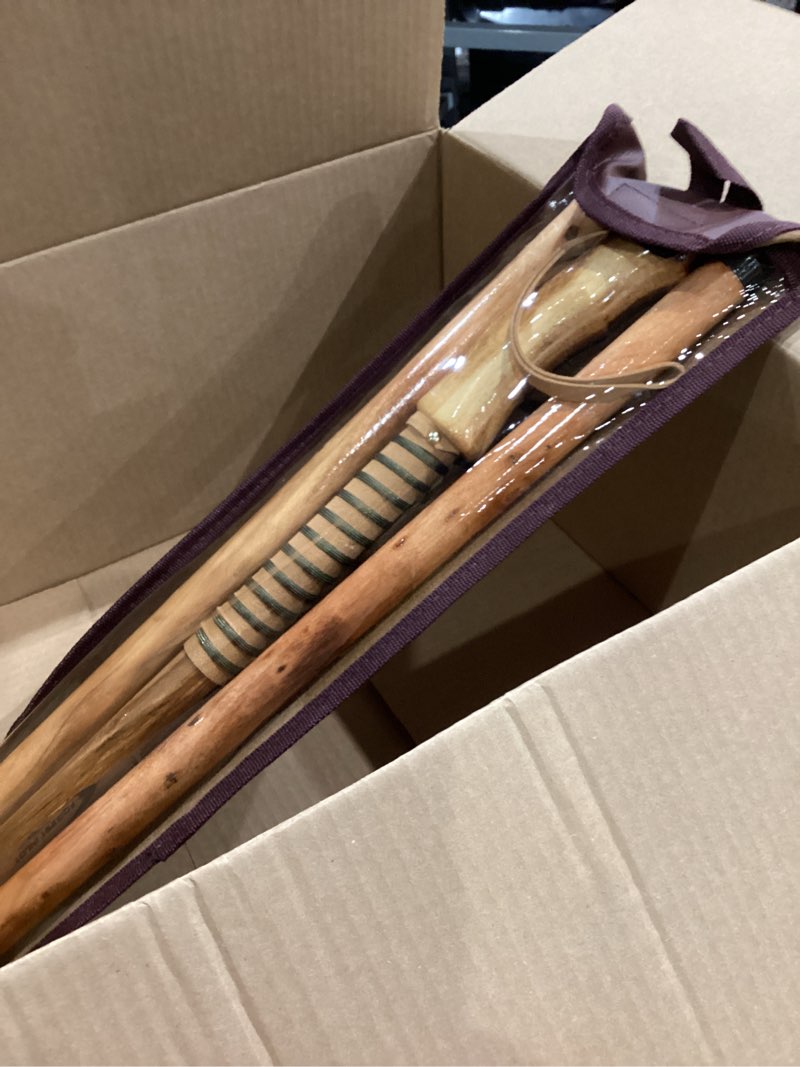 Condition photo showing Good Condition for forest pilot 3-pc detachable hardwood walking stick pine handle with compass (nature color, 55 inches, 1 piece)
