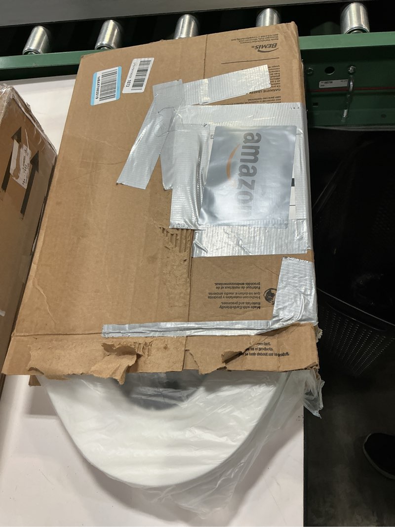 Condition photo showing New/Like New for Bemis 1500EC Durable Wood Toilet Seat with Easy Clean Hinges, Made in USA, Elongated, White 1 Seat Elongated