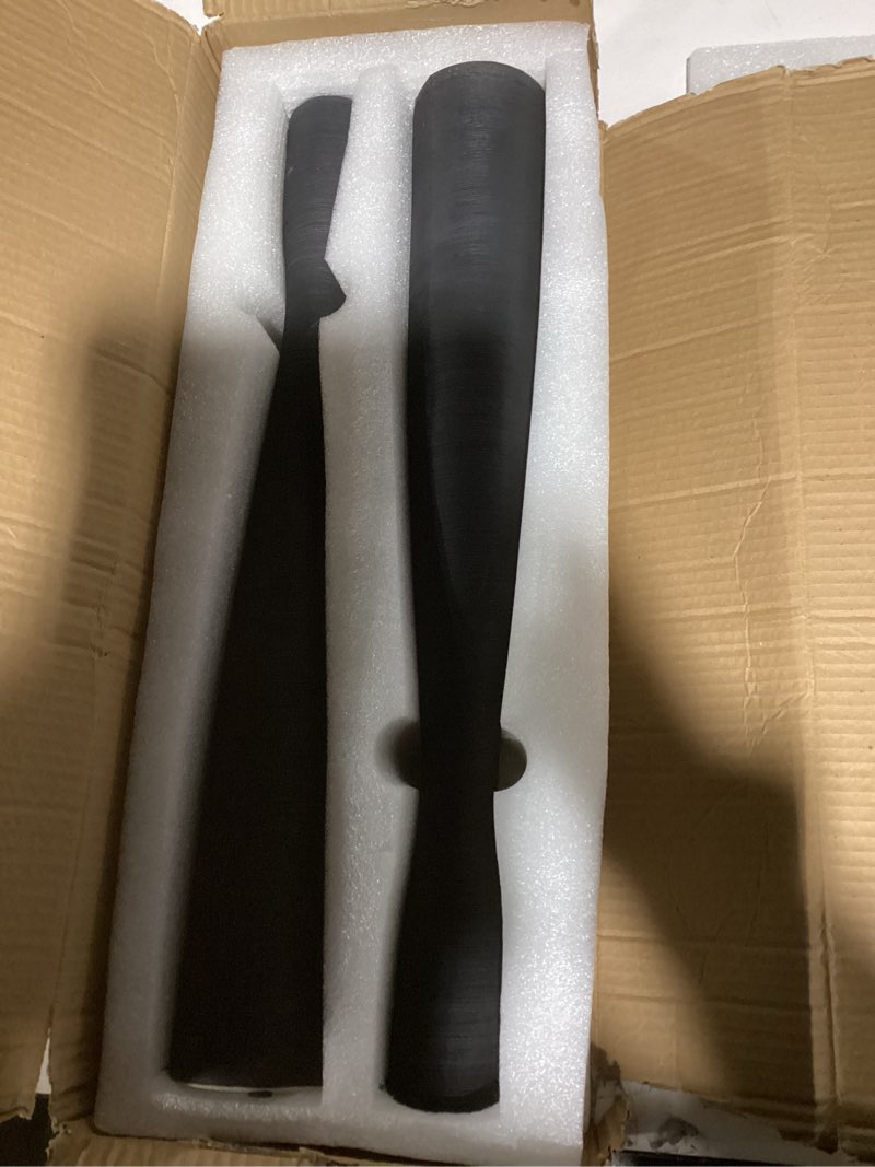 Condition photo showing Good Condition for Nuogo 2 Pcs 20'' Black Tall Floor Vases Ceramic Skinny Long Vase for Pampas Grass Modern Minimalist Tall Flower for Fireplace Living Room Home Decor Black 2