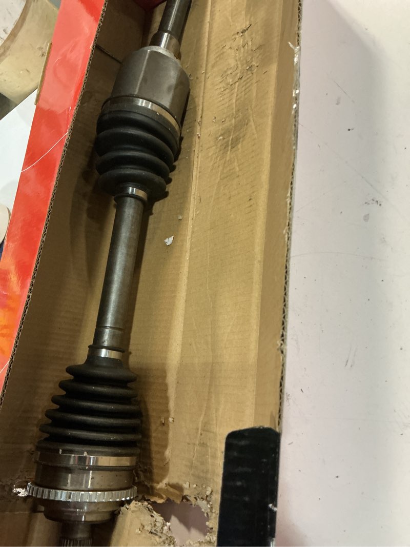 Condition photo showing As Is for a-premium cv axle shaft assembly compatible with ford fusion 2010-2012 & mercury milan 2010-2011, l4 2.5l gas, fwd & automatic transmission only, front left driver side, replace# ae5z3a427b front driver side