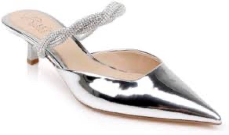 Jewel Badgley Mischka Tiffani Kitten Heel Mules