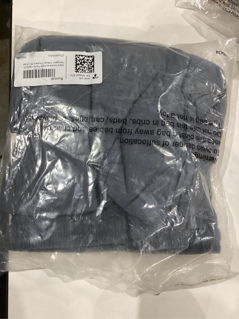 Condition photo showing New/Like New for Runcati Mens Medieval Ankle Pants Renaissance Viking Pirate Lace Up Tapered Halloween Linen Costume Trousers 3X-Large 01 Grey