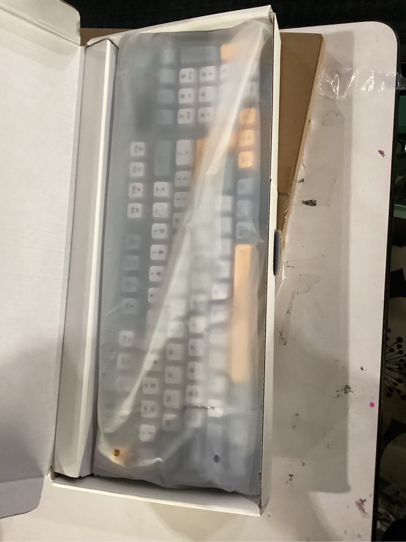 Condition photo showing New/Like New for Wireless Keyboard Creamy Membrane with Rainbow Backlight,3-Mode Connectivity (BT/2.4G/USB-C) with LCD Screen & Multifunction Knob,200H Battery, 94 Key PBT Keycaps, Quiet Typing for Office/Home/Gaming