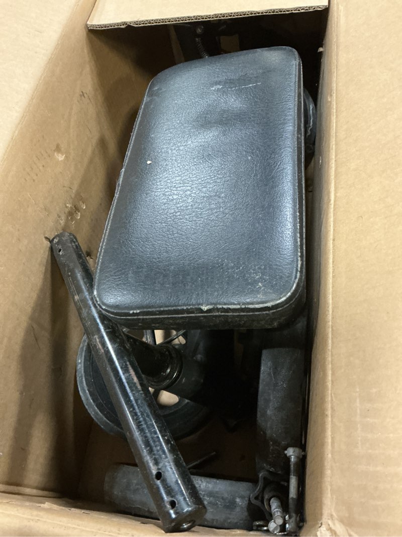 Condition photo showing As Is for Vive Mobility All Terrain Knee Scooter Walker for Foot Injuries - Adult Broken Leg Crutch Cart Roller for Surgery, Broken Foot, Ankle Injury - Kneeling Rolling Steerable Seated Wheel Scooter Aid