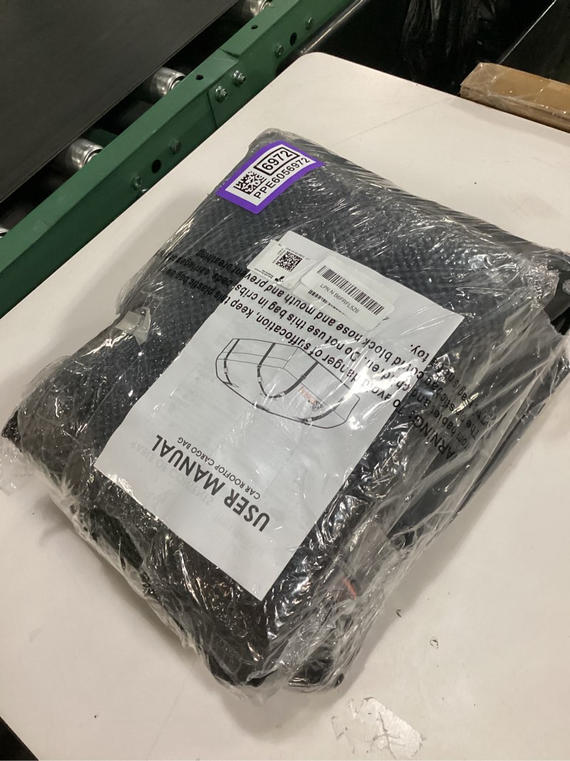 Condition photo showing New/Like New for Car Rooftop Cargo Carrier Bag, 21 Cubic Feet 100% Waterproof Heavy Duty 840D Car Roof Bag for All Vehicle with/Without Racks - Anti-Slip Mat, 6 Door Hooks, Storage Bags, 2 Extra Straps, Luggage Lock Black-21 Cubic Feet