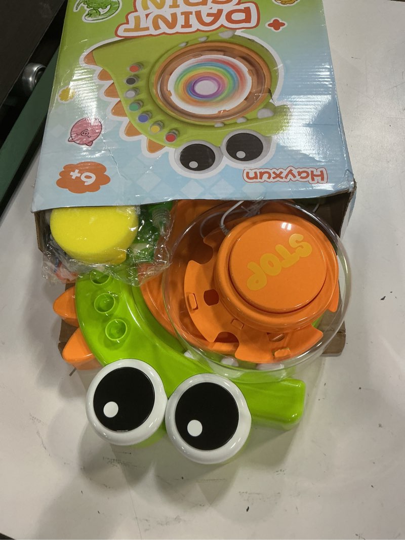 Condition photo showing Good Condition for hayxun dinosaur paint spin art machine kit, arts and crafts for kids ages 4-8 – variable speed painting spinner toys kits, art supplies birthday, christmas gifts for boy girl ages 6 7 8 9 10 11 12