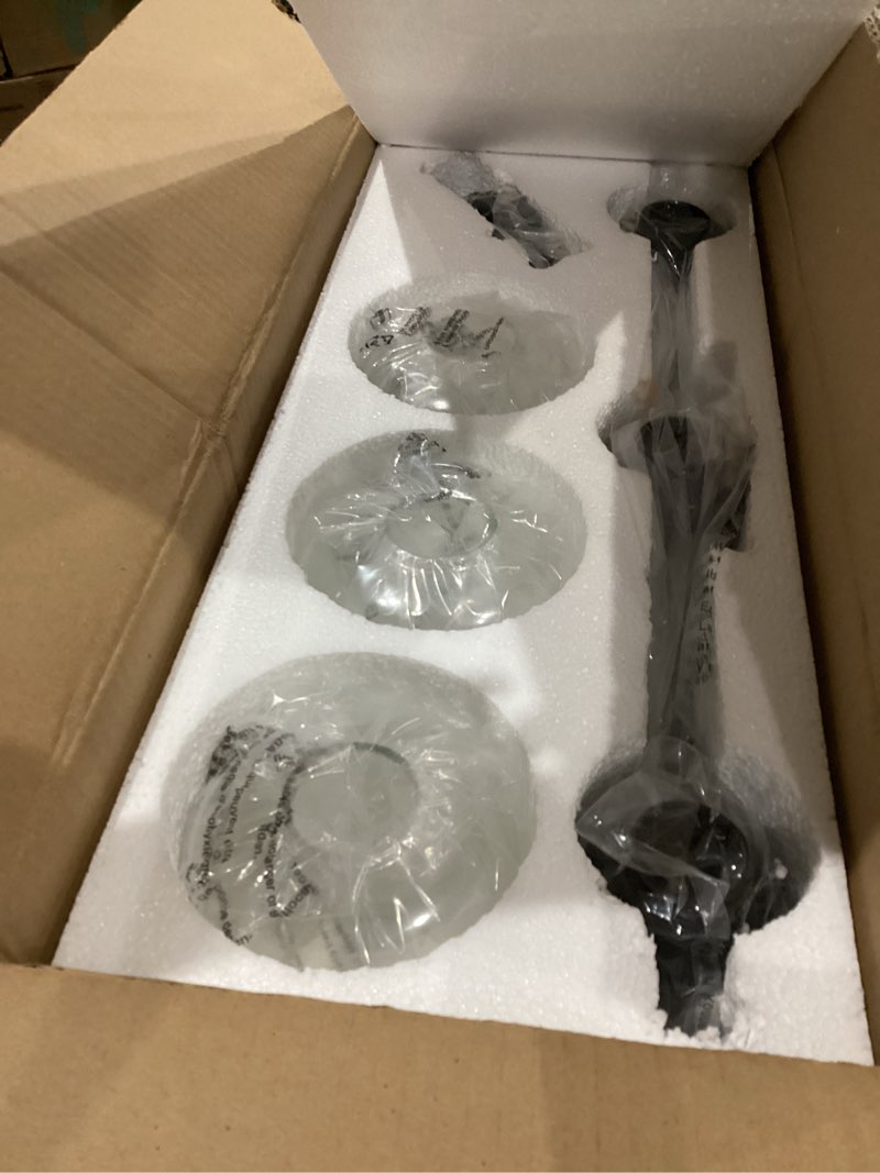 Condition photo showing New/Like New for ralbay industrial bathroom vanity light fixtures 3-lights matte black with clear glass vintage edison wall lamp light fixture for bathroom black 3-light