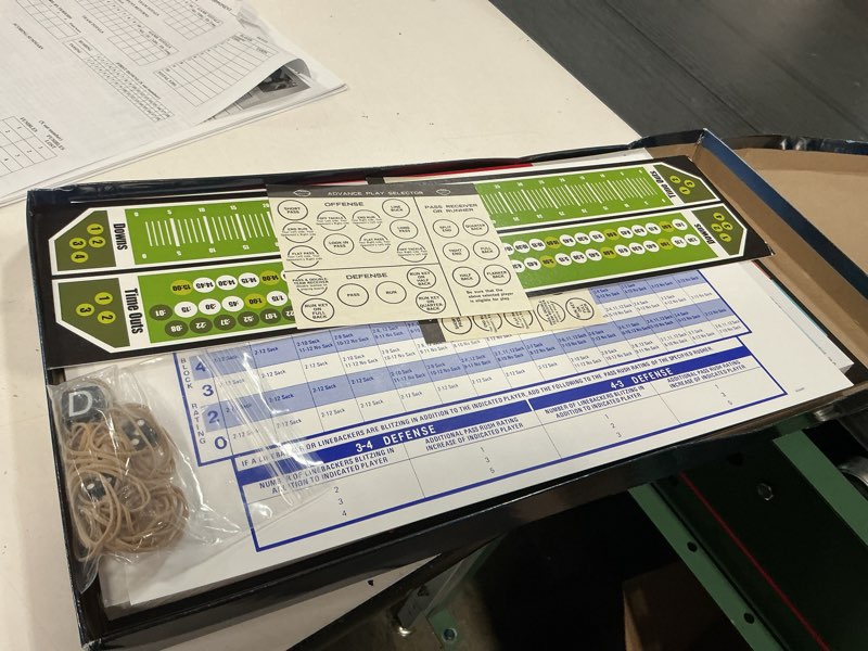 Condition photo showing Good Condition for strat-o-matic football current edition game