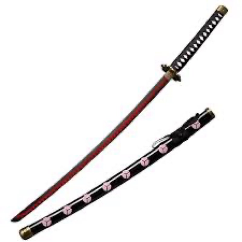 Sword Vally Roronoa Zoro Knifes - Shusui+Wado+Kitetsu+Yubashiri - 40.9?/51.2?  Cosplay Prop Anime Sword Iron Blade Carving Symbol - Handle Absorbs Sweat and Prevents Slipping (Kitetsu, 51.2?)