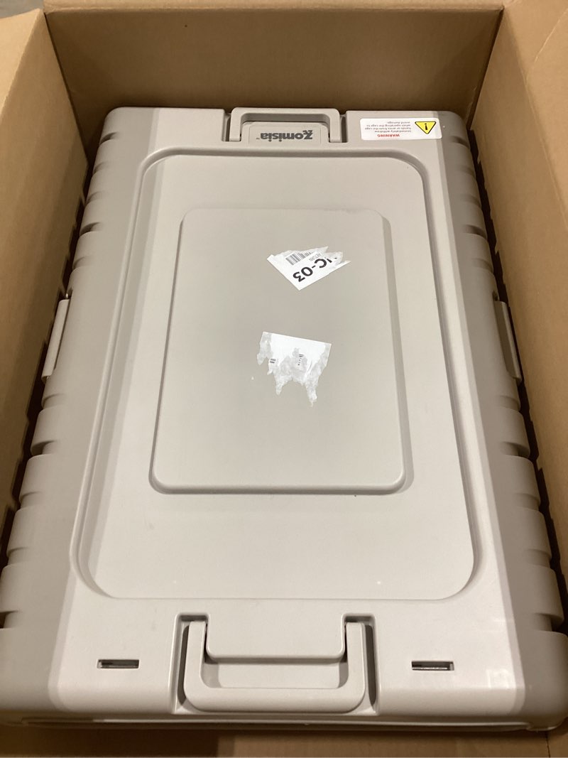 Condition photo showing As Is for Collapsible Dog Crate for Medium Dogs - 28" L Heavy Duty Dog Kennel No Tools Required with 4 Sides Steel Foldable Cage for Dogs Indoor, Portable Carrier with 2 Smooth Wheels for Travel 28.66 x 19.17 x 22.17 in Beige