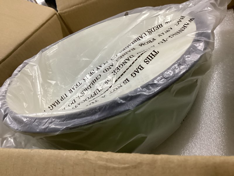 Condition photo showing New/Like New for 4.5 QT Dutch Oven for Bread Baking, Cast Iron Bread Oven for Sourdough, Enamelled Bread Dutch Oven with Lid, Heavy-Duty Non Stick Bread Pot, Green