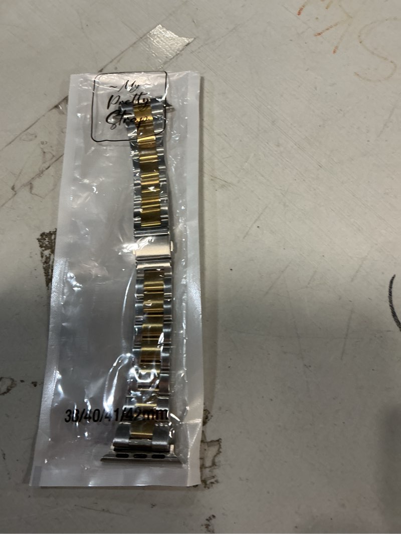 Condition photo showing Good Condition for silver steel oyster watchband strap for apple iwatch series 8 7 6 se ultra 49mmsilver