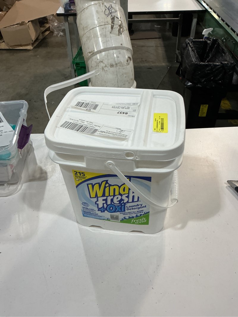 Condition photo showing New/Like New for laundry detergent bucket - 32.5 lb.