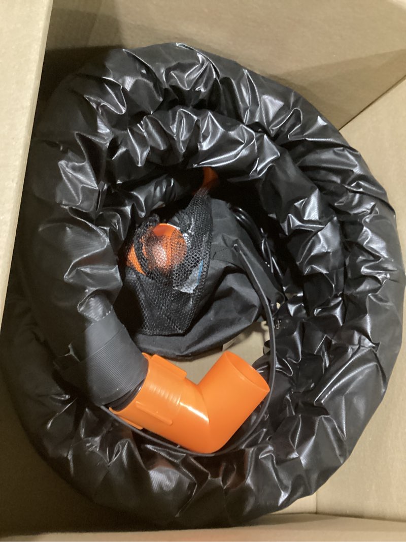 Condition photo showing As Is for H&G lifestyles 20ft Heated Sewer Hose for Camper, RV Sewer Hose Insulation for Winter, Anti-freeze Heated Sewage Hose, 3-Inche Pipes Easy to Drain and Clog-Free, with Bayonet Fittings & Storage Bag