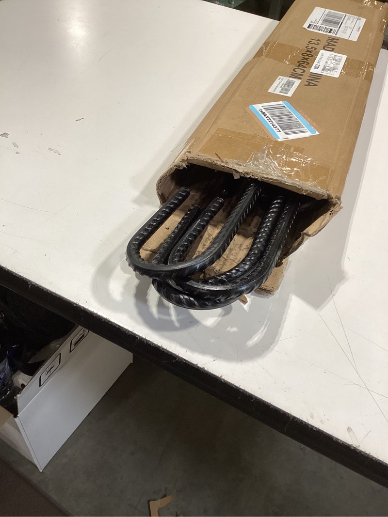 Condition photo showing Good Condition for aagut rebar stakes 24 inch j hook heavy duty 10 pack, 1/2 inch extra long tent stakes with chisel point end, black coated metal ground anchors for garden, chain link fence, camping, greenhouse 10pcs black j-24 inch-?1/2"