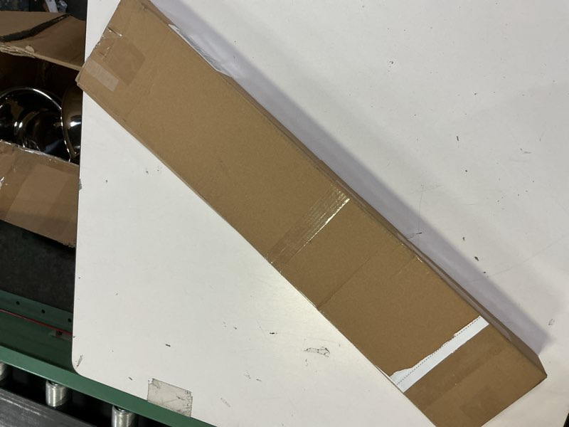 Condition photo showing New/Like New for JQK Chrome Towel Bar, 24 Inch 304 Stainless Steel Thicken 0.8mm Double Bath Towel Rack for Bathroom, Towel Holder Polished Chrome Wall Mount, Total Length 27.16 Inch, TB100L24-CH 27 Inch Polished Chrome