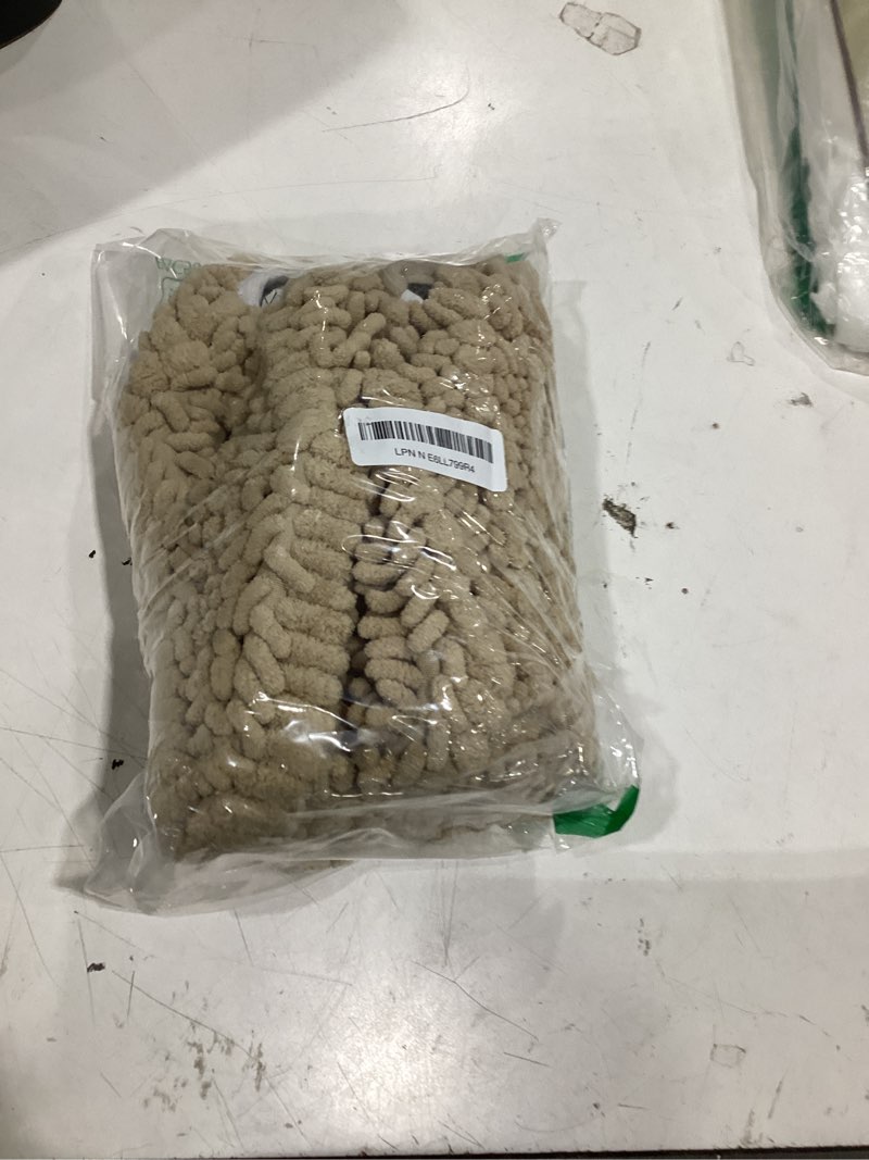Condition photo showing Good Condition for arotive soft chenille bathroom toilet lid cover 17.5x15, machine washable seat covers, stays in place non-slip backing, fits most round, elongated and oblong lids, accessories decor, beige 17.5" x 15" beige