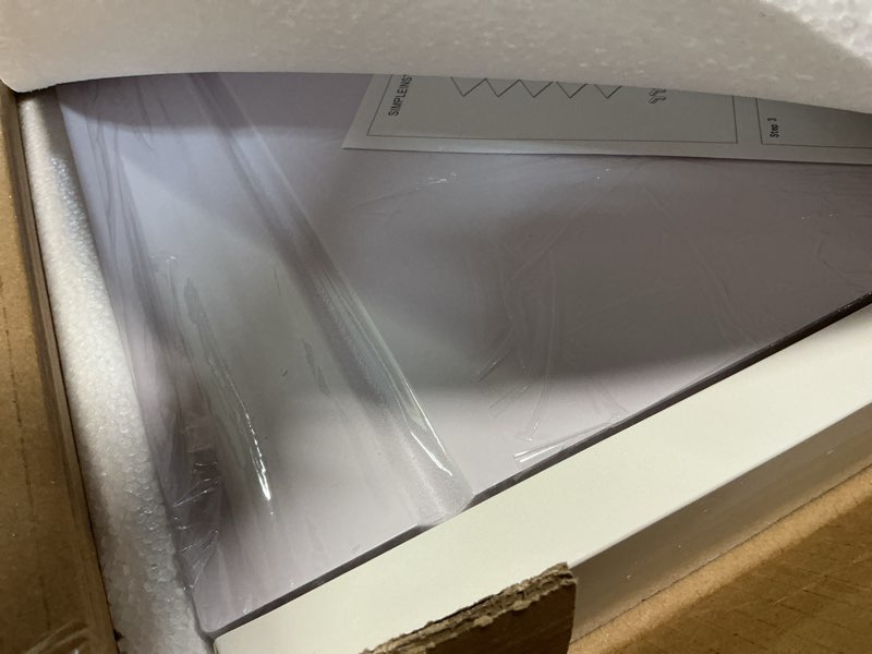 Condition photo showing Good Condition for wire rack covers for shelves, 26*16 inch wires shelf cover, shelfs covers for wire shelving, easy to cut install wires shelf 0.31-inch thick moisture durable shelfs liner for kitchen, pantry white white 26w x 16d