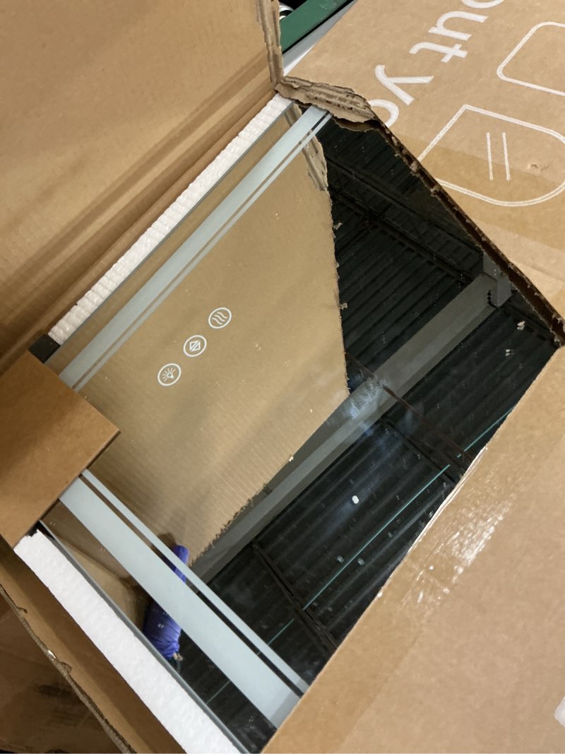 Condition photo showing Good Condition for WISSMIELS 24"x32" LED Bathroom Mirror with Lights, Anti-Fog, Backlit + Front Lit, Dimmable, Led Vanity Mirror for Wall, Lighted Bathroom Mirror, 3 Colors, Shatter-Proof Tempered Glass White 24"L x 32"W