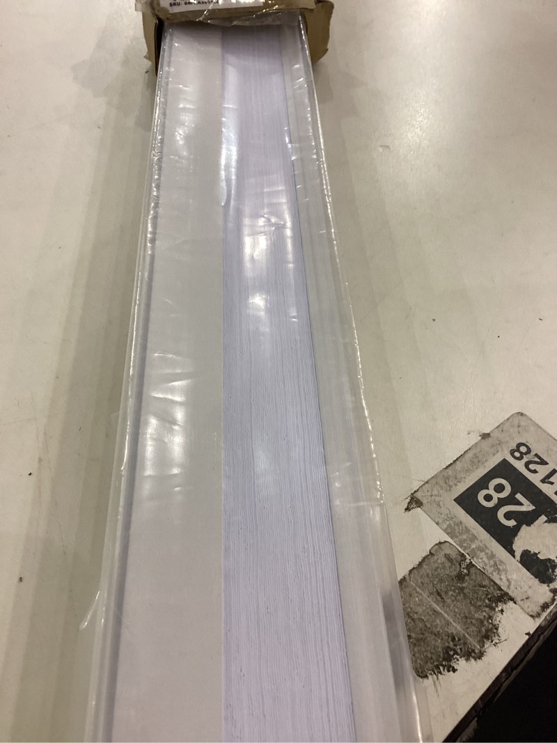 Condition photo showing New/Like New for CALYX INTERIORS Pleated Fabric Window Shade, Light Filtering, Cordless, 35" W x 72" H, White 35"W x 72"H White