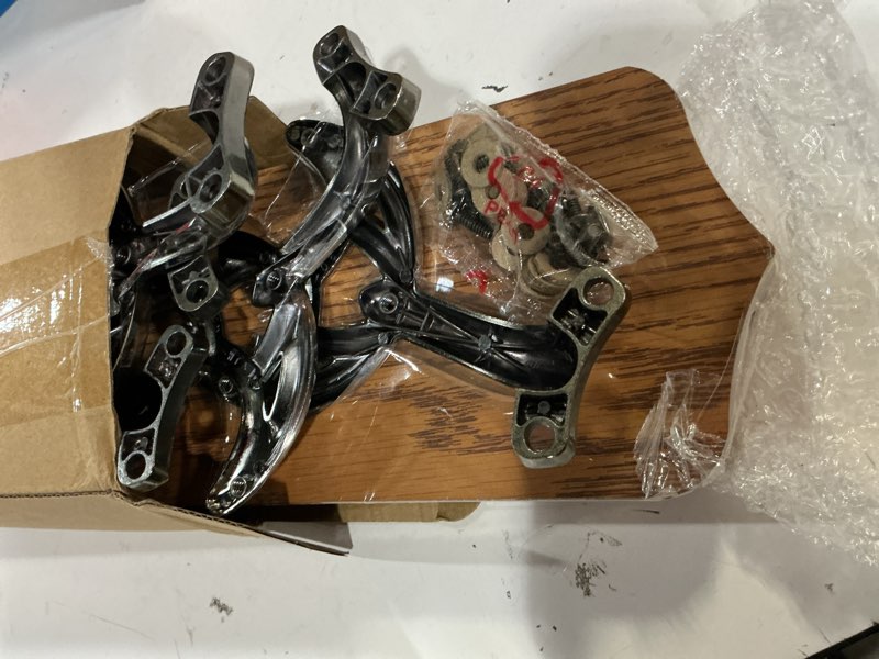 Condition photo showing New/Like New for yaocom 5 sets 42 inch ceiling fan replacement blades and blade arms, 5 replacement fan blades and 5 blade arms with mounting hardware for bedroom patio living room(natural oak) natural oak 42 inch