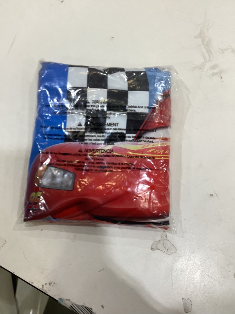 Condition photo showing As Is for Disney Cars Radiator Springs White, Blue, and Red Lightning McQueen and Tow-Mater 2 Piece Toddler Sheet Set - Fitted Bottom Sheet and Reversible Pillowcase