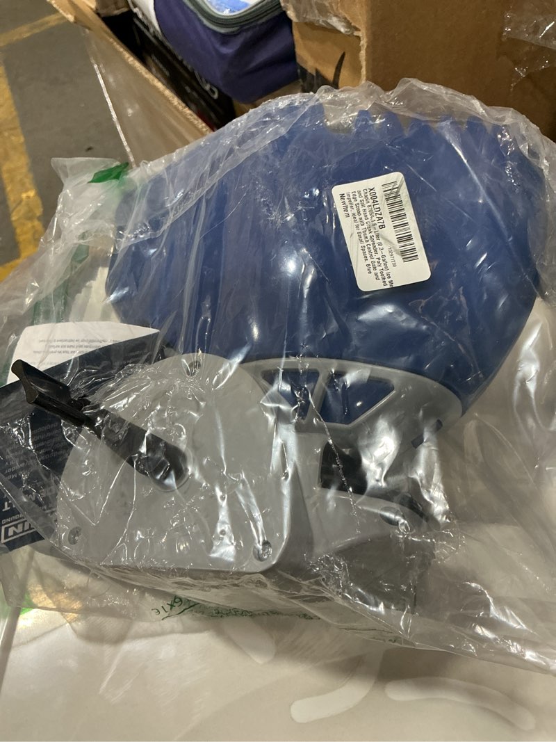 Condition photo showing As Is for chapin 8705a spreader, salt and ice melt, hand crank, lightweight, portable, toothed edge scoop, thumb control gate and impeller, even spread, ideal for small spaces, made in usa, 0.3 gal (1.6ltr)
