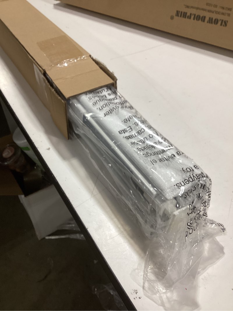 Condition photo showing Good Condition for no Drill Cordless Roman Shades for Windows, 31" W × 64" H - 100% Blackout - Linen - Mist White 100% Blackout - Linen - White 31" W × 64" H