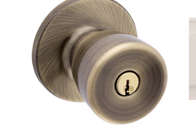 reliabilt gallo polished brass exterior keyed entry door knob