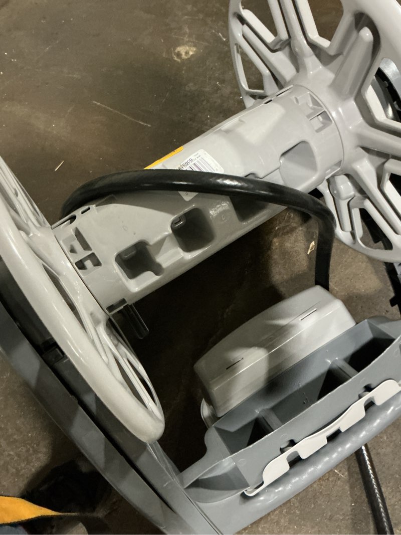 Condition photo showing As Is for suncast hosecart plastic 200-ft cart hose reel