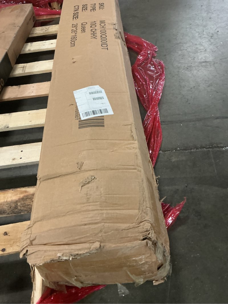 Condition photo showing New/Like New for CH Charme House Queen Mattress 10 Inch Hybrid Mattresses in a Box, Medium Feel Foam and Individual Pocket Springs, Fiberglass Free Mattress, Extra Edge Support, Pressure Relief, CertiPUR-US, Grey Queen (U.S. Standard) 10 Inch