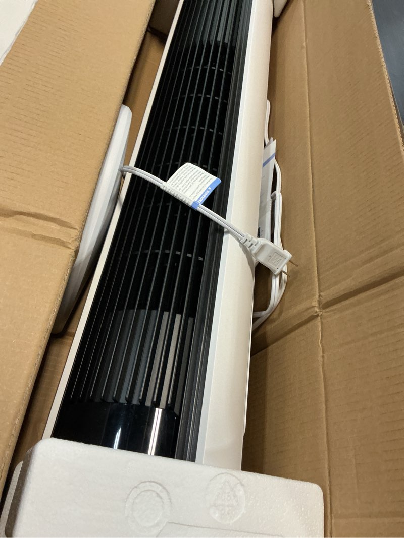 Condition photo showing Good Condition for levoit tower fan for bedroom, 25ft/s velocity standing fan with 28db quiet for sleep, remoter, 12h timer, 5 speeds, 4 modes, 90° oscillation for home, office, indoor, bladeless 36 inch, white white 36 inches