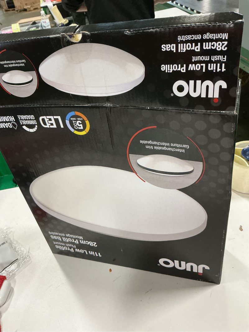 Condition photo showing Good Condition for Juno Contractor Select FMLR 1 -Light 11.1-in Matte White Integrated LED