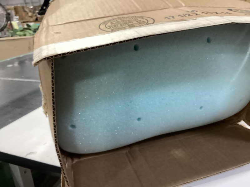 Condition photo showing Good Condition for lucid 2 inch memory foam mattress topper, twin xl size – cooling gel bed topper – pressure-relieving plush feel – ventilated breathable design – certipur certified - dorm essentials twin xl 2 inch blue gel
