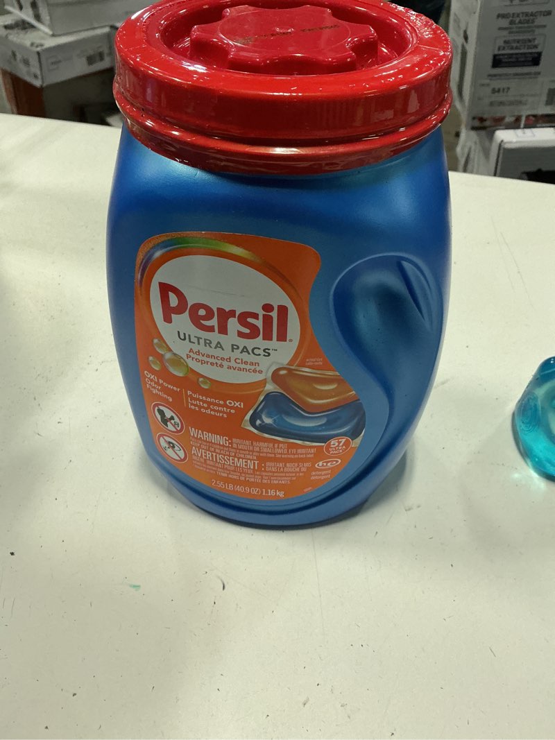 Condition photo showing New/Like New for persil oxi + odor unit dose laundry detergent pacs - 57ct