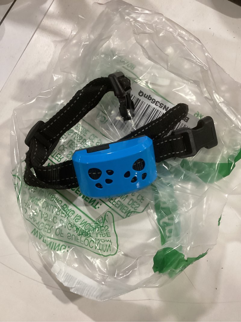 Condition photo showing As Is for Dog Bark Collar, Svtrat Smart Bark Collar for Small Medium Large Dogs Anti Bark Collars with 4 Training Modes and 7 Level Sensitivity, Barking Collar Light Blue