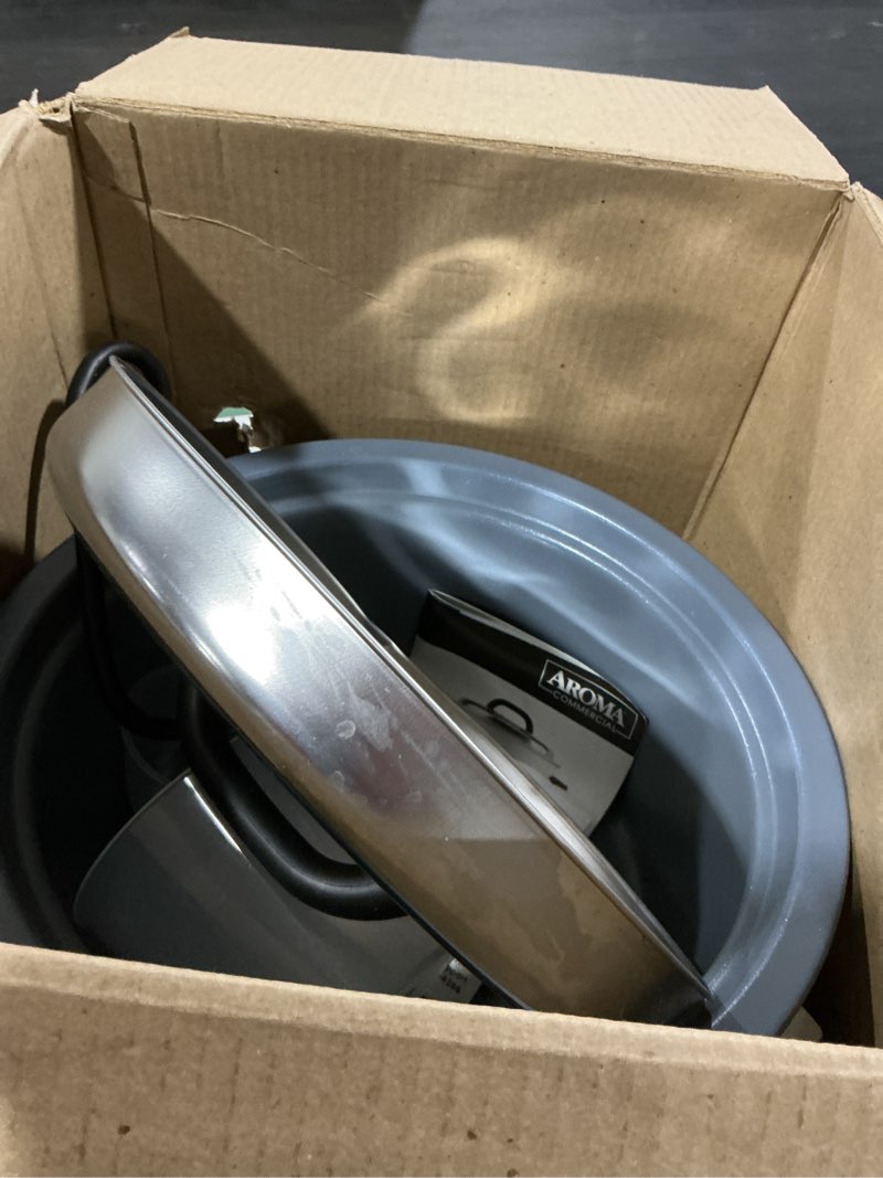 Condition photo showing As Is for aroma 20-cup (uncooked) / 40-cup (cooked) commercial rice cooker and warmer