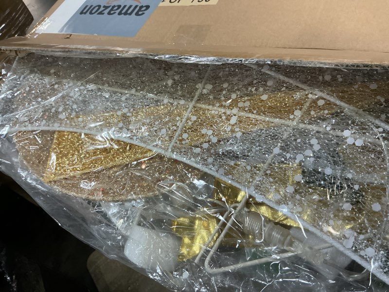 Condition photo showing New/Like New for Christmas Snowman Outdoor Decoration, 5.2FT Warm White Snowman Lighted Christmas Candy Cane Sign, Light Up Indoor/Outdoor Decoration for Xmas Holiday Yard, Garden, Lawns, Porch 5FT Snowman