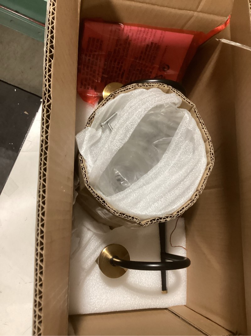 Condition photo showing Good Condition for Single light similar product not like stock photoGold Vanity Light, 2 Light Bathroom Vanity Light with Clear Globe Glass Shades, Modern Bathroom Light Fixture Over Mirror, Brass Wall Sconce Light for Bedroom Restroom, E26 Socket 2-Light Gold & Clear Glass