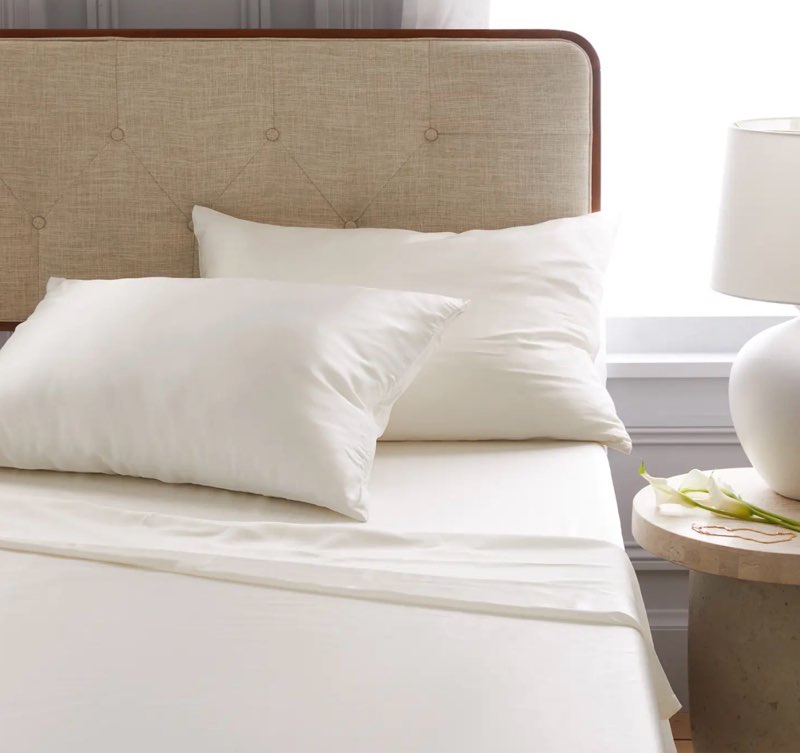 mulberry silk sheet set, king ivory 