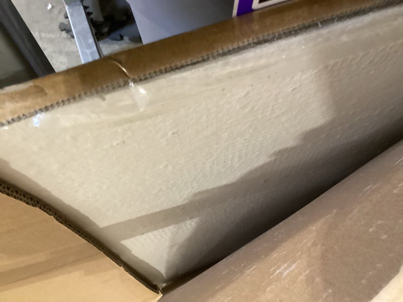Condition photo showing As Is for 3d wall panels - 4pcs 47.2"x23.6" faux stone wall covering - mcm modified clay material for home art