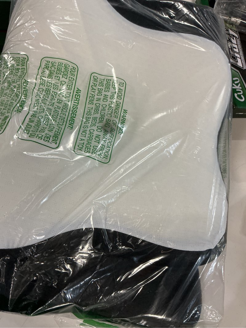 Condition photo showing Good Condition for donama cervical pillow for neck and shoulder pain relief, cooling contour memory foam pillow, dual-height ergonomic neck support pillow for side back stomach sleepers with removable pillowcase black standard size