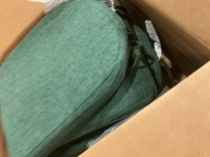 Condition photo showing Good Condition for Basic Beyond Chair Cushions for Dining Chairs 6 Pack, Memory Foam Chair Cushion with Ties and Non Slip Backing, 16 x 16 inches Chair Pads for Dining Chairs(Forest Green)