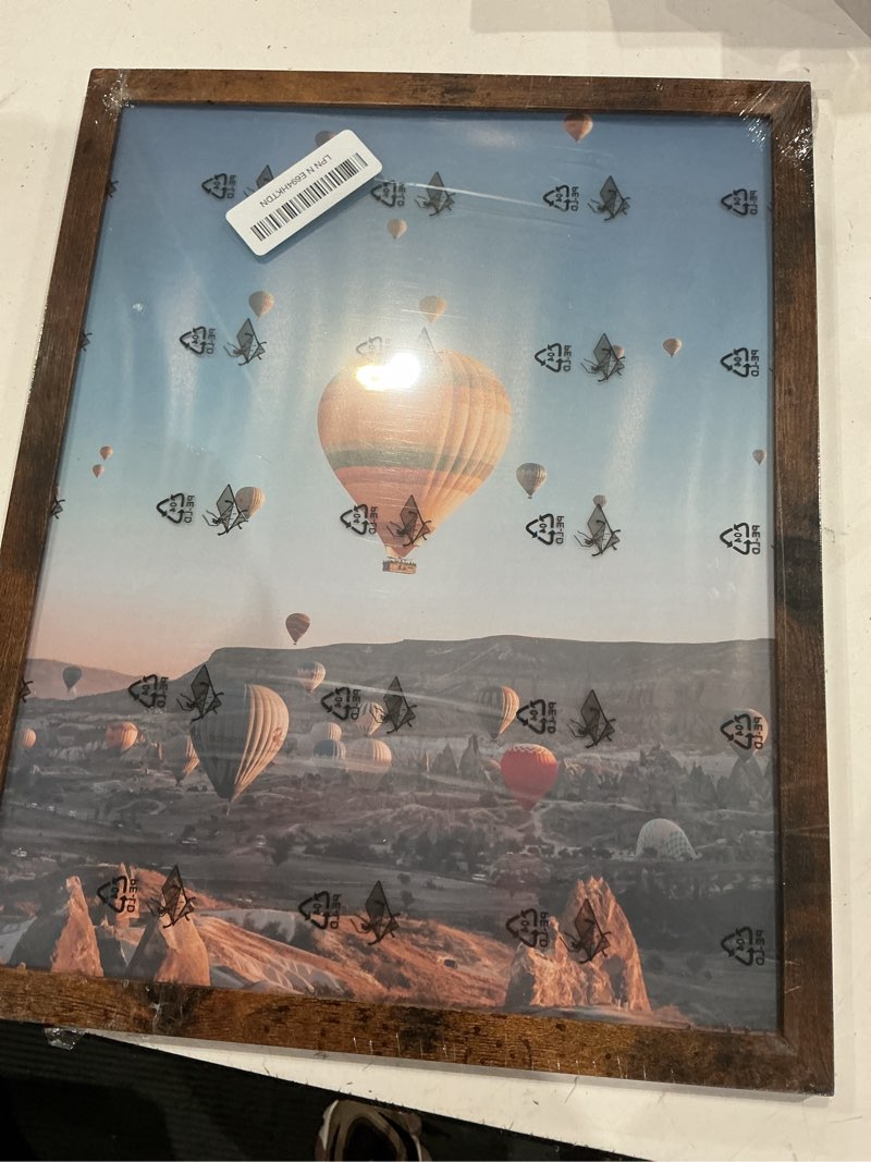 veleclo 11x14 picture frame for wall display, 11x14 brown picture frame with shatter resistant plexi