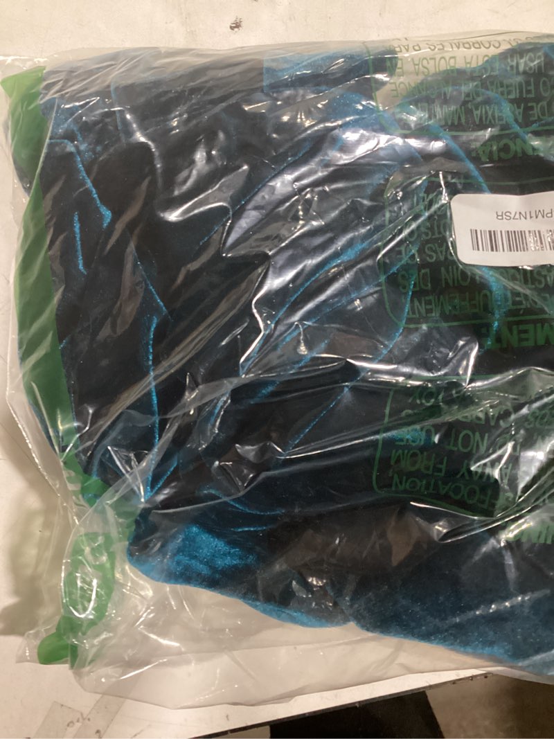 Condition photo showing As Is for Velvet Throw Pillow Cover Soft Decorative Luxurious Solid Square Cushion Case for Sofa Couch Bedroom Farmhouse,Pack of 2, 18 x 18 Inches, Malachite Green