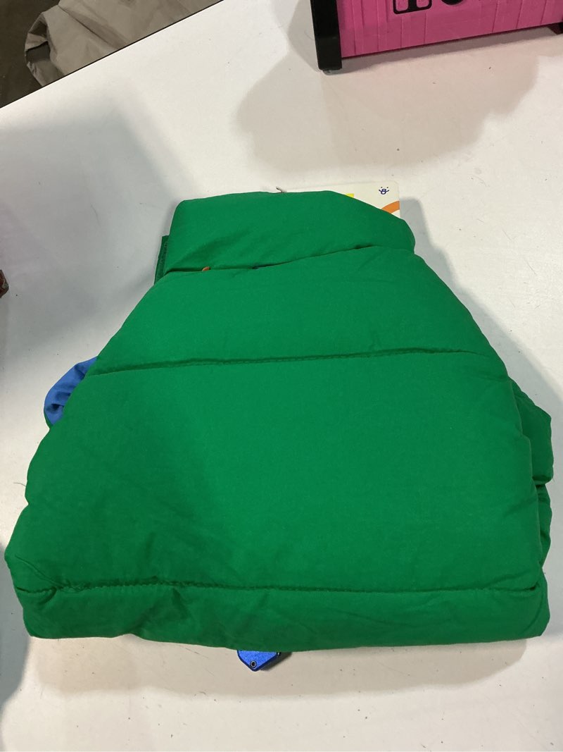 Condition photo showing Good Condition for oodles green quilted puffer bubble hem fall dog jacket, xs