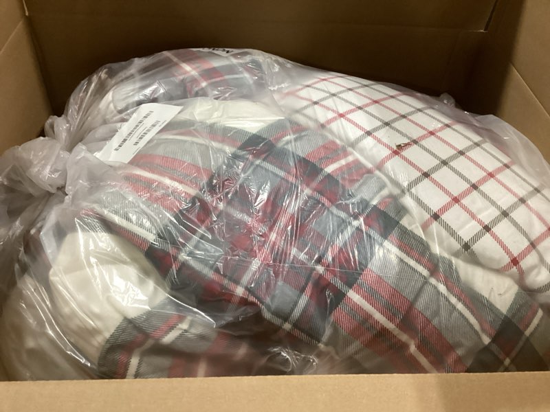 Eddie Bauer - Queen Comforter Set, Naturally Soft Cotton Flannel Bedding w/Matching Pillowcases, Med