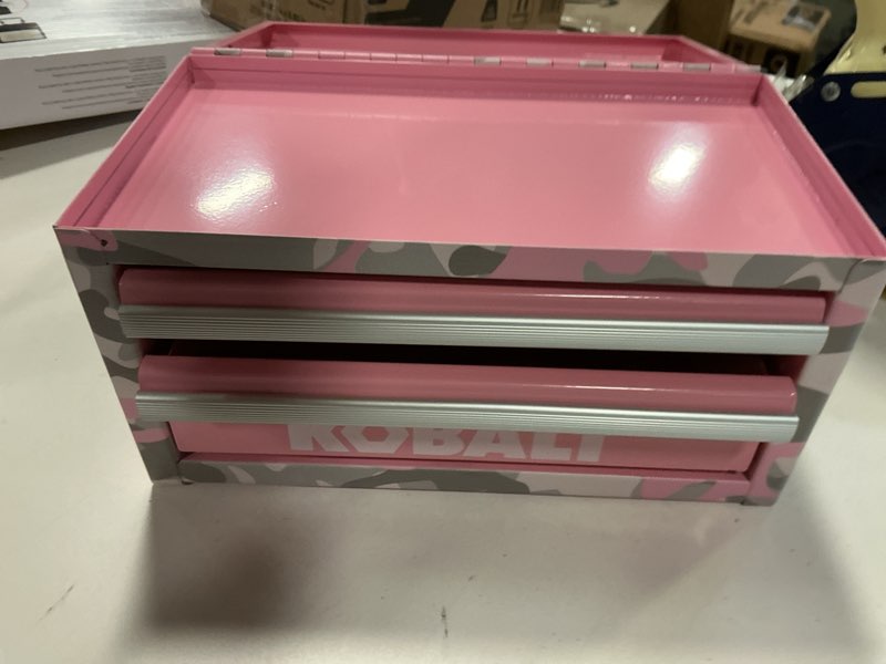 Condition photo showing As Is for Kobalt Mini Toolbox - Pink Camo - #6242055 - Hard to Find