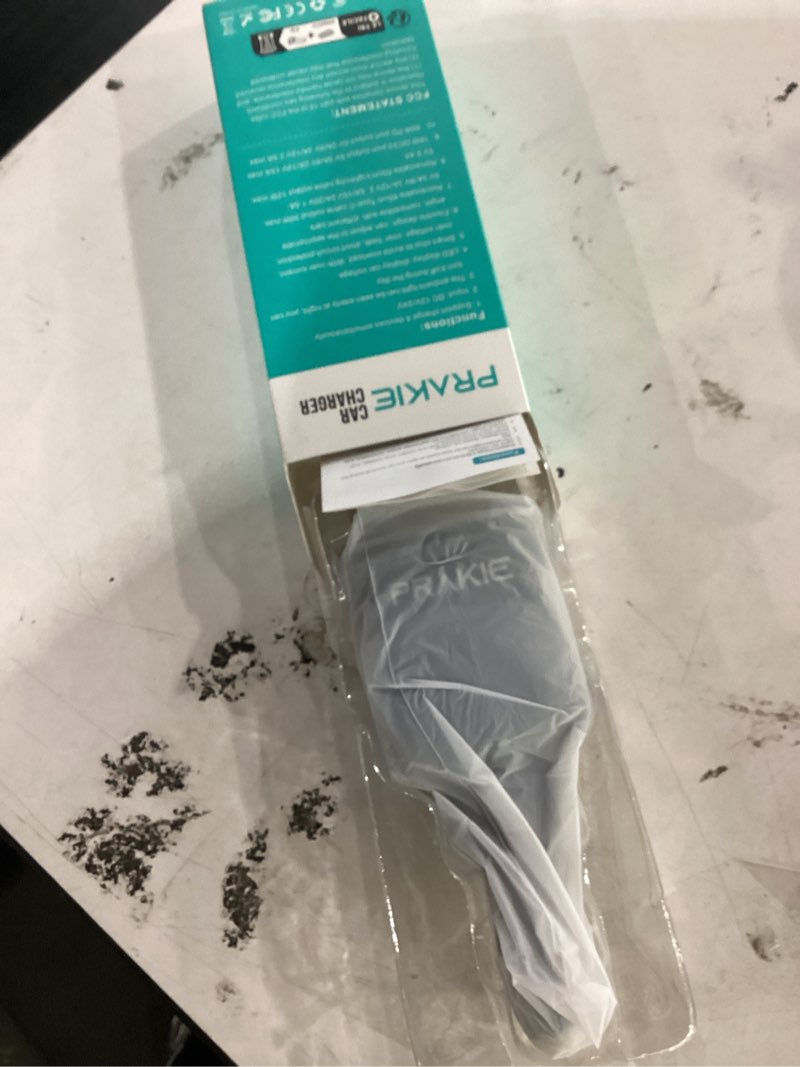 Condition photo showing New/Like New for 4 in 1 car charger, retractable iphone car charger fast usb c phone charger | cigarette lighter with 2 cable 25 inch and 2 usb ports, multi port usb car charging for iphone 17/16/15/14/13 pro max- typec+lightning cables grey